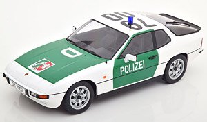 porsche 924 1985 autobahn polizei dusseldorf vert blanc voiture moulee sous pression